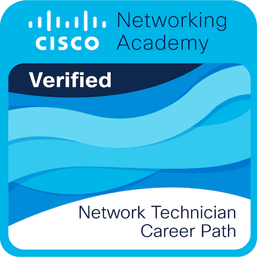 Cisco Network Technician certification badge